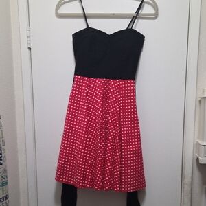 Black and Red Polka Dot Dress